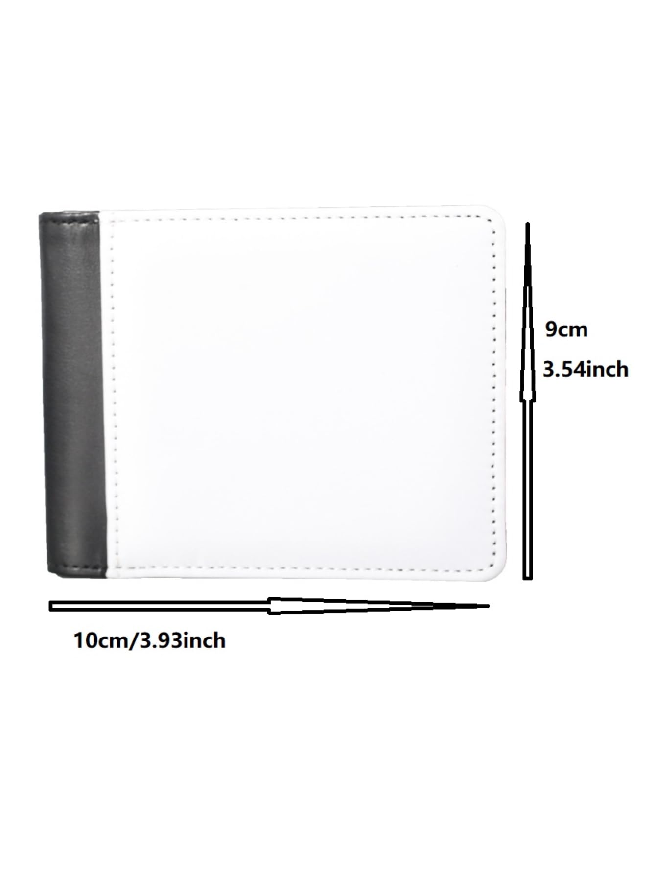 SCCFMM 10 Pieces Sublimation Blanks Wallets for Men Card Holder Gifts Wallets Heat Transfer Sublimation Wallet DIY Craft for Father's Day