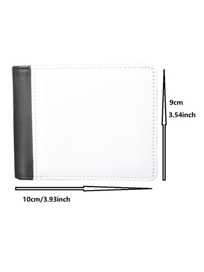 SCCFMM 10 Pieces Sublimation Blanks Wallets for Men Card Holder Gifts Wallets Heat Transfer Sublimation Wallet DIY Craft for Father's Day