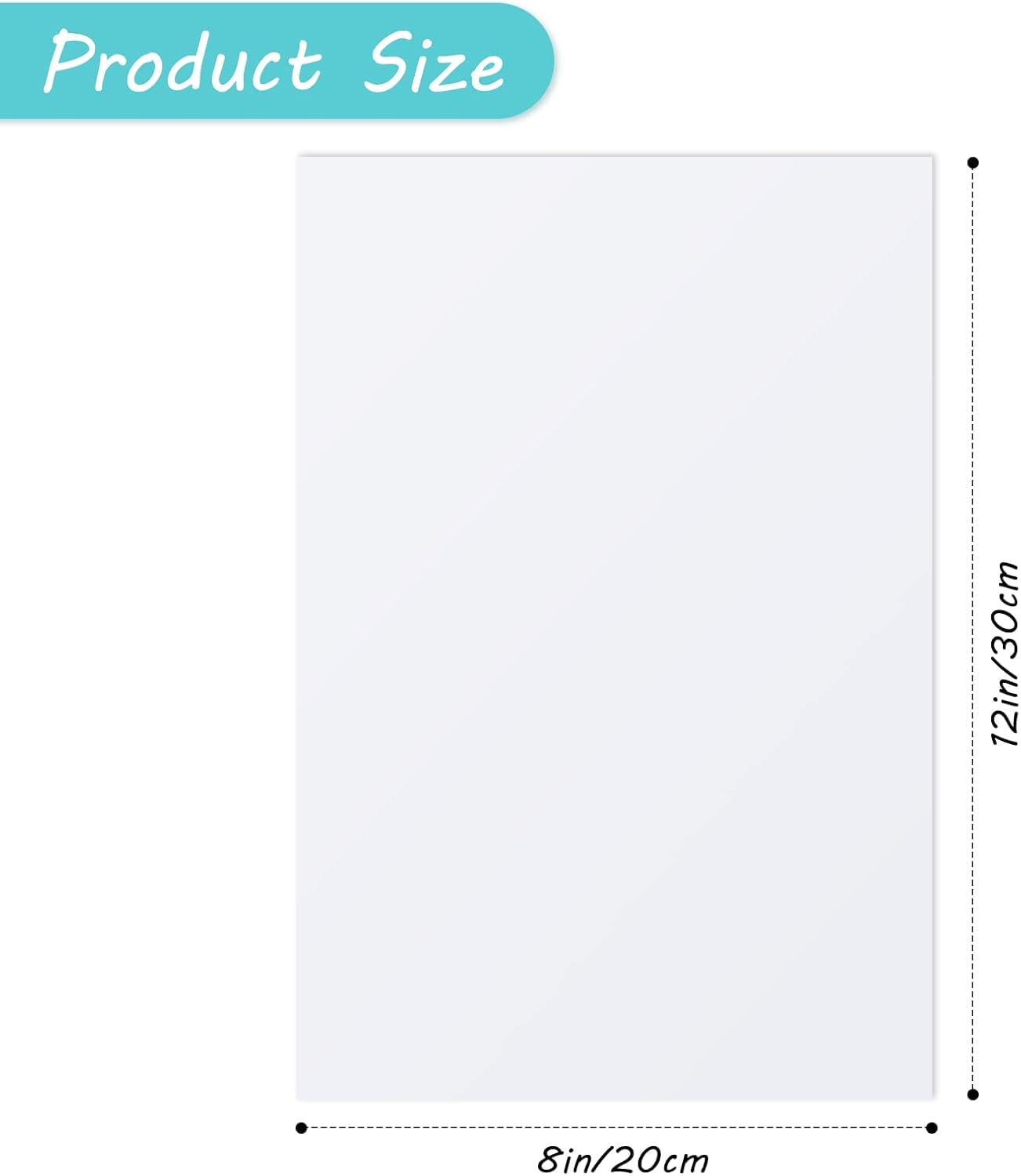 20 Pieces Sublimation Blank 0.45mm 8 * 12inch Thickness White Aluminum Photo Sign Metal Blank Photo Board Sublimation Picture Panel Wall Art Aluminum Plate for DIY Heat Transfer Printing
