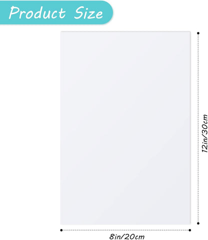 20 Pieces Sublimation Blank 0.45mm 8 * 12inch Thickness White Aluminum Photo Sign Metal Blank Photo Board Sublimation Picture Panel Wall Art Aluminum Plate for DIY Heat Transfer Printing