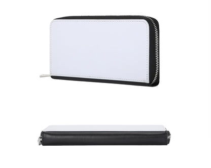 SCCFMM 5 Pieces Sublimation Blank Fashion Women Zip Around Long Wallet Diy Heat Transfer Print PU Leather Phone Clutch Travel Card Holder Purse For Women Girls Gift