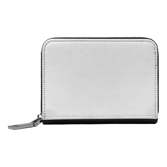 8 pieces Sublimation Blank Pu leather Coin Bag wallet for women,black leather coin purse,zipper change bag, Jewelry Pouch For DIY Heat Transfer Print