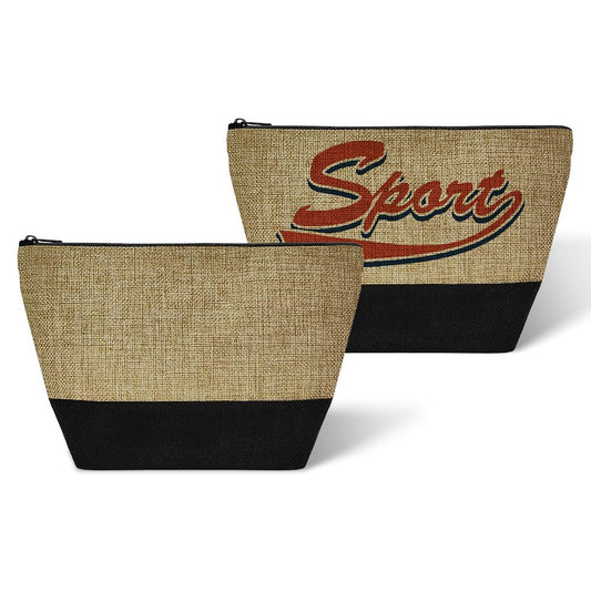 SCCFMM 20 Pack Sublimation Blank Linen Makeup Bags Sublimation Blanks Cosmetic Bags, DIY Heat Transfer Linen Pen Case Pencil Bags, Beige Multi-Purpose Travel Toiletry Zipper Bags