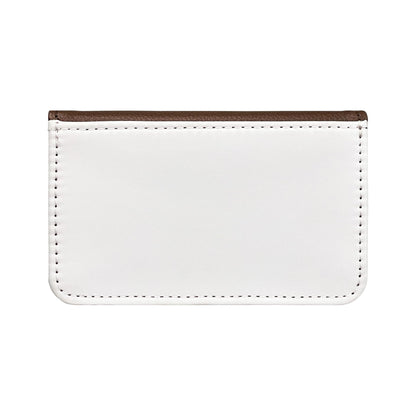 SCCFMM 12 Pieces Sublimation Blank Brown Color Business Card Holder PU Leather Name Card Case Pocket Blank Wallet Coin Purse Card Holder Case for DIY Heat Transfer Print
