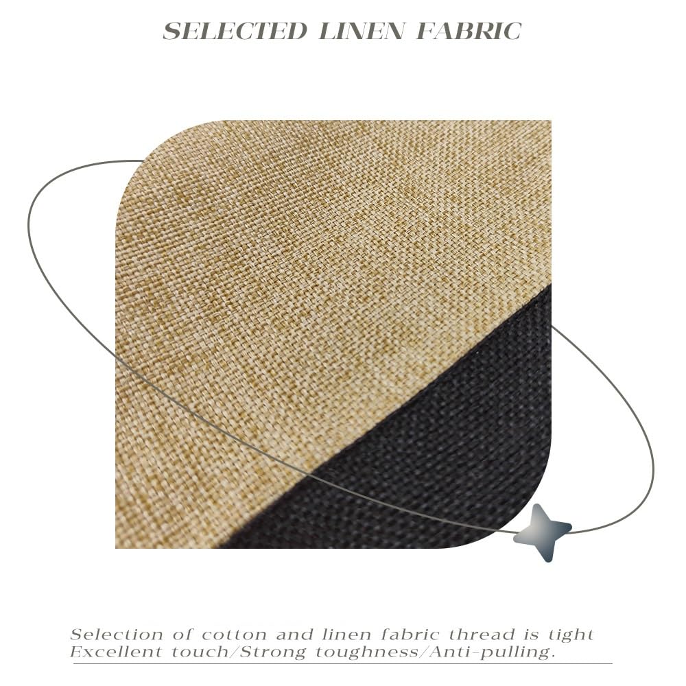 SCCFMM 20 Pack Sublimation Blank Linen Makeup Bags Sublimation Blanks Cosmetic Bags, DIY Heat Transfer Linen Pen Case Pencil Bags, Beige Multi-Purpose Travel Toiletry Zipper Bags