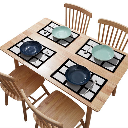 30 Pieces Sublimation Blank 9 Panel Placemats Wedding Party Linen Cotton DIY Heat Transfer Print Placemat Dining Table Place Mat for Kitchen Table
