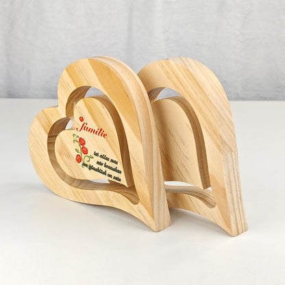 SCCFMM 5 pcs Sublimation Wood Photo Frames Blanks DIY Heat Transfer Print Wood Heart Shape Picture for for Crafts Tabletop Home Decor