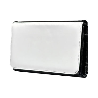 3 Pack Sublimation Blank Wallet With Shoulder Strap Women's Zipper Card Holder Storage Bag Sublimation PU Leather Women's Travel Clutch Wristband DIY Craft Shoulder Bag