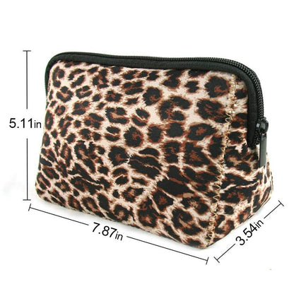 SCCFMM 20 Pcs Sublimation Blanks White Neoprene Cosmetic Bags DIY Heat Transfer Print Makeup Bags Iron on Zipper Toiletry Pouch Canvas Pen Case For Women Girls