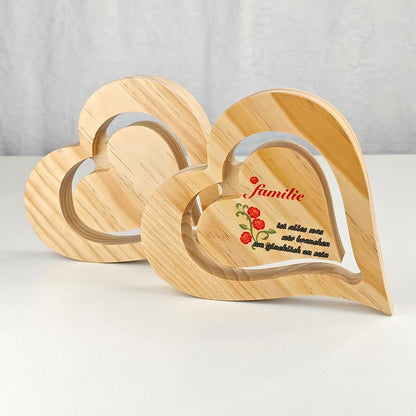 SCCFMM 5 pcs Sublimation Wood Photo Frames Blanks DIY Heat Transfer Print Wood Heart Shape Picture for for Crafts Tabletop Home Decor