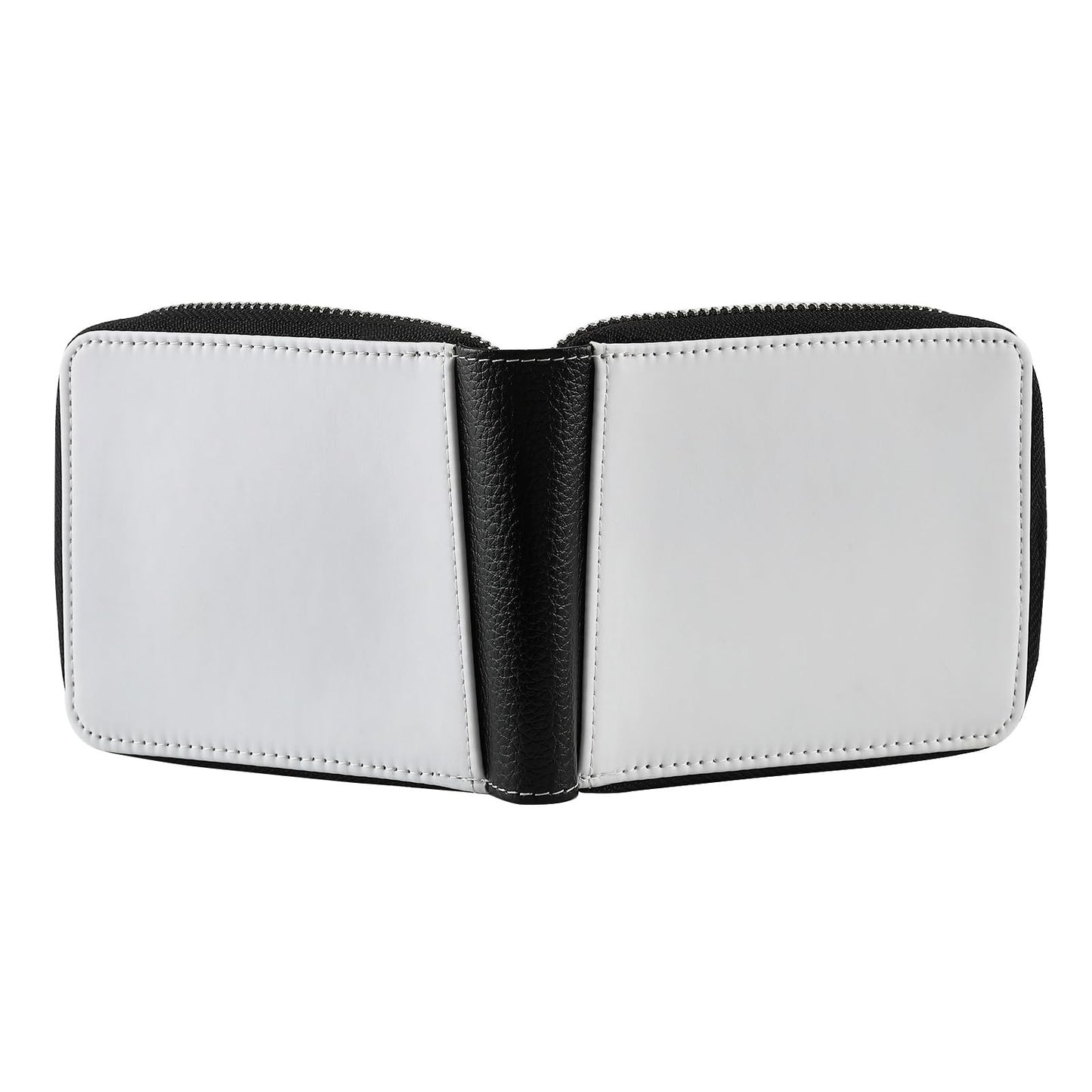SCCFMM 10 Pieces Sublimation Wallet Double Side Blank Pu Leather Men's Women's Zipper Card Holder Organizer Bag Coin Purse DIY Heat Transfer Print Crafts For Father's Day