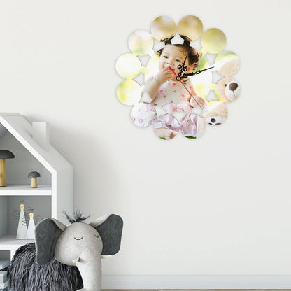 3 Pcs Sublimation Blanks Wall Clock MDF Round Sublimation DIY Heat Transfer Wall Clocks Silent Non Ticking Battery Operated Decorative Wall Clock for Home Kitchen Office Hotel