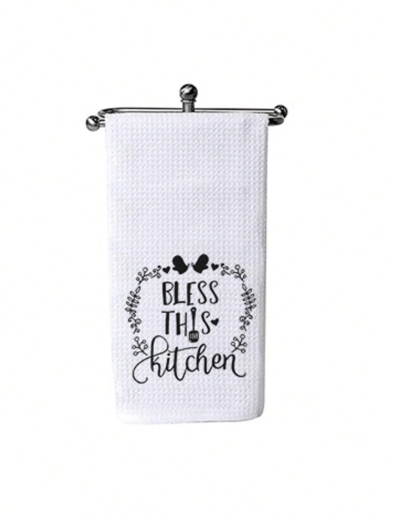 SCCFMM 10 Pack Sublimation Blank White Towels Waffle Weave Kitchen Towels Blanks Microfiber Dish Drying Towel for DIY Heat Transfer 16x24 Inch