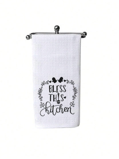 SCCFMM 10 Pack Sublimation Blank White Towels Waffle Weave Kitchen Towels Blanks Microfiber Dish Drying Towel for DIY Heat Transfer 16x24 Inch