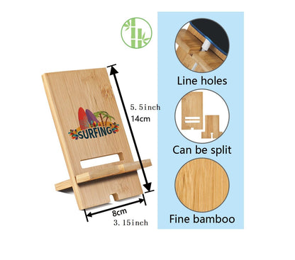 10 Pieces Sublimation Blanks Wood Phone Holder Bulk Sublimation Phone Holders DIY Heat Transfer Sublimation Blank Products Ornaments for DIY Craft Sublimation Photo Picture Frame Blanks