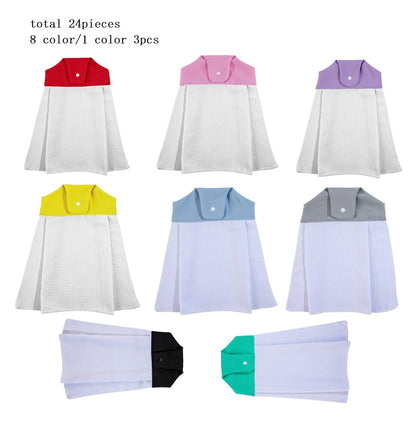 SCCFMM Sublimation Colorful Kitchen Towels Premium Sublimation Blank Towel Fast Drying Tea Towel Polyester Dish Towels for Drying Dishes 14 Inch X 18.5 Inch 24 Pack for Heat Transfer Print