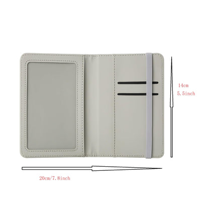 10 pieces DIY Sublimation Blank Passport Holder Covers, PU Leather DIY Heat Transfer Travel Passports Book Holder Wallet Cover for Passport, Business Cards, Credit Cards