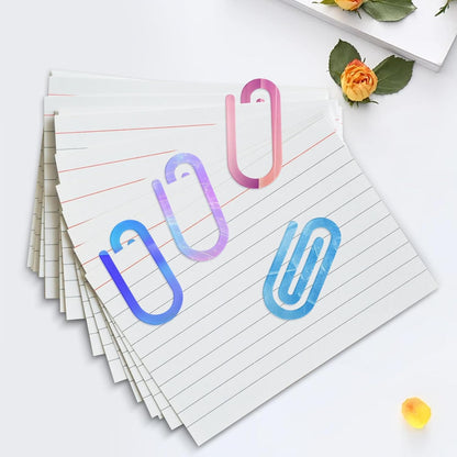 50 Pieces Sublimation Blank Acrylic Paper Clips Jumbo, 4x2 Inch Acrylic Sublimation Paperclips Large, Personalized DIY Heat Transfer Print Paper Clips for Crafts, Gifts, Home, Office, School Use