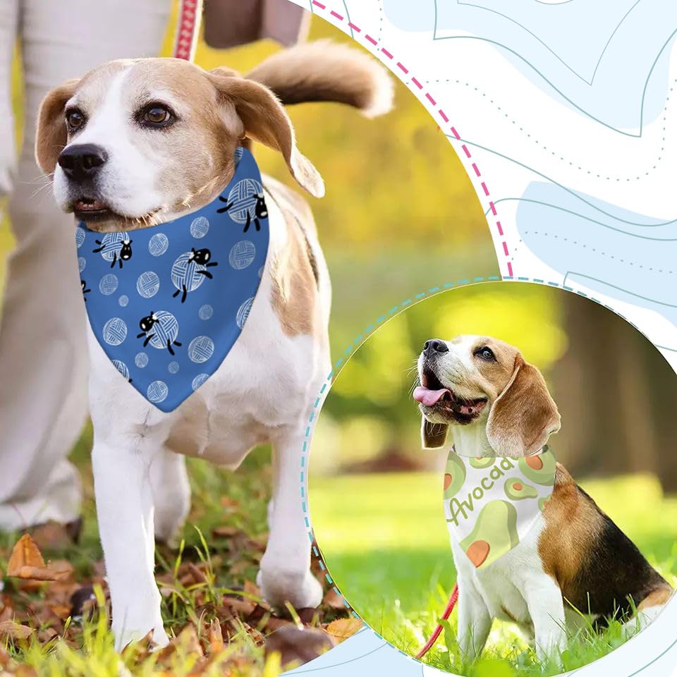 30 Pieces Sublimation Blank DIY Dog Bandana Collar with Adjustable Buckle,Strong D-Ring Dog Bandana, Adjustable Pet Collar with Quick Release Buckle for DIY Heat Transfer Print (M)