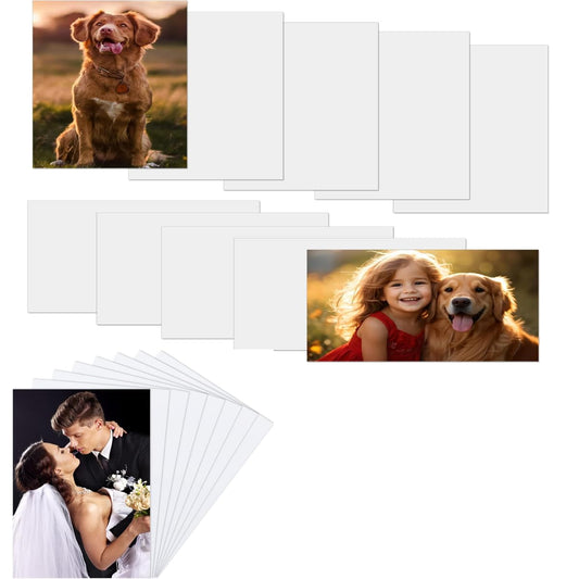 30 Pcs Sublimation Metal Photo Blanks 6x8 Inch DIY Heat Transfer Print 0.45mm Thick Aluminum Sublimation Blanks Signs for DIY Photo Sign Wall Poster Frame,Crafts,Gift,Home Decor