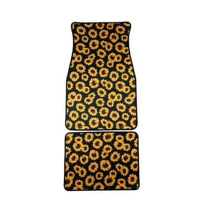 Sublimation Blank Neoprene Car Seat Cover and Car Mats Personalized Sublimation Mats Comfortable Car Floor Cushion Universal Fit 1 Set 4 pcs