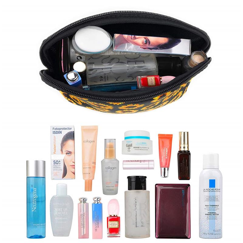 SCCFMM 20 Pcs Sublimation Blanks White Neoprene Cosmetic Bags DIY Heat Transfer Print Makeup Bags Iron on Zipper Toiletry Pouch Canvas Pen Case For Women Girls