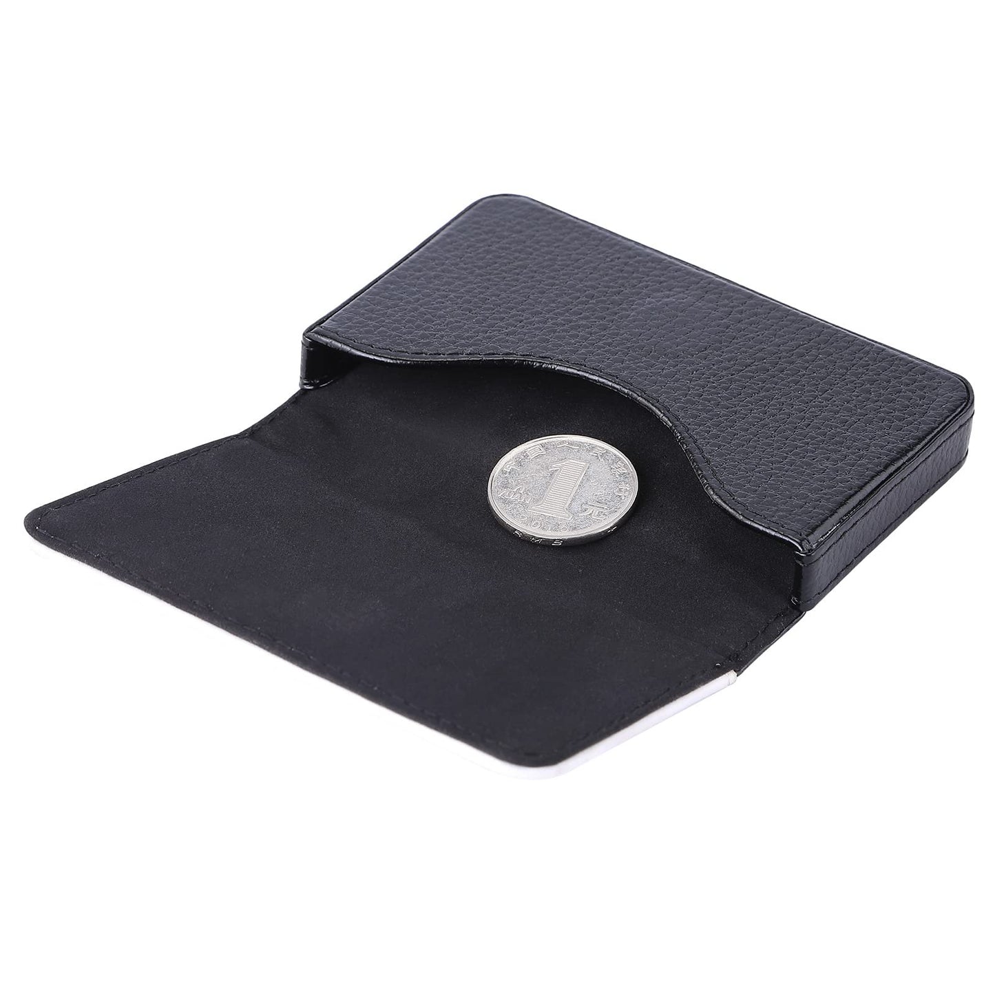 SCCFMM 12 Pieces Sublimation Blank Business Card Holder PU Leather Name Card Case Pocket DIY Heat Transfer Blank Wallet Coin Purse Card Holder Case for Men Women
