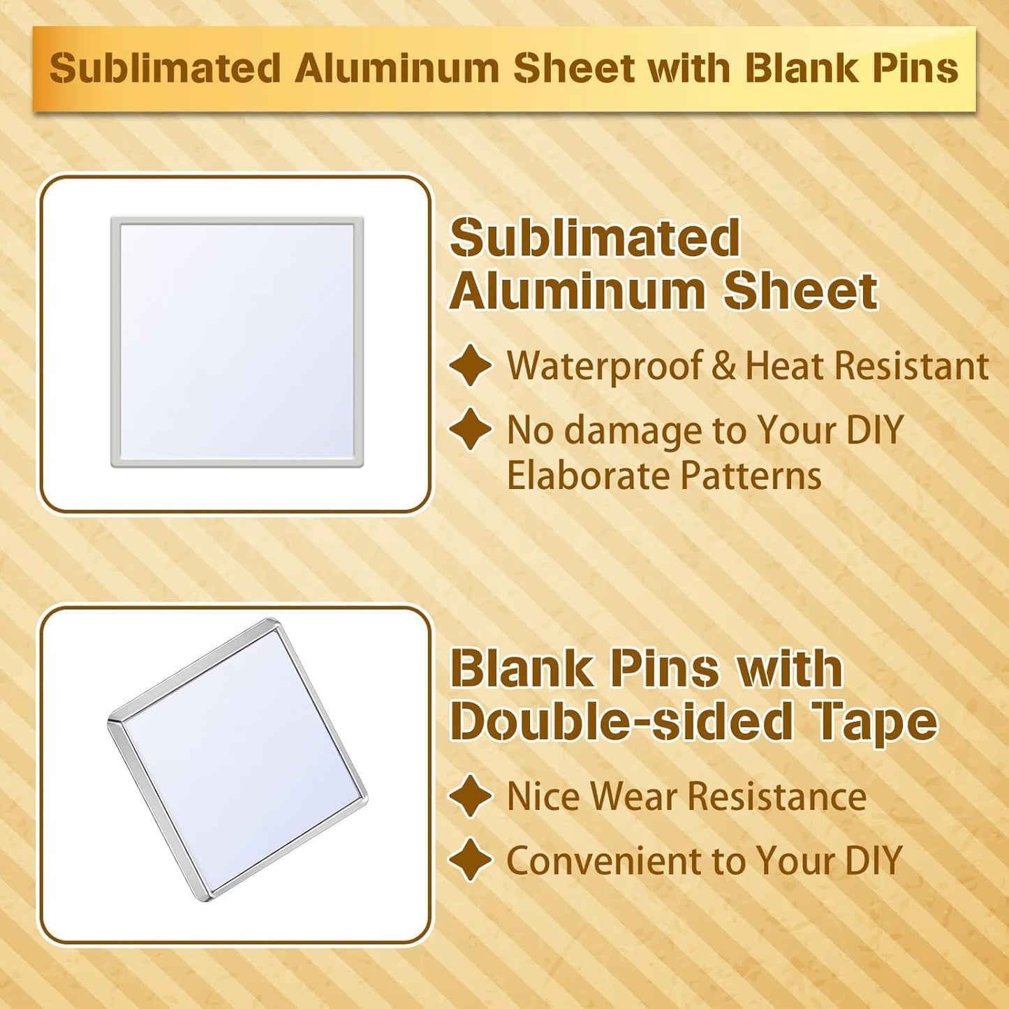60 Pieces Sublimation Blank Pins Button Pin Badge DIY Heat Transfer Button Badge Sublimation Silver Blank Base Sewing Pins Button for DIY Craft Making School Supplies