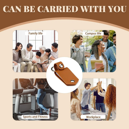 SCCFMM 40pieces Metal Sublimation Blanks Keychain with PU Leather Cover, Sublimation Heat Transfer DIY KeyChains Photos Print for DIY Crafts Gift