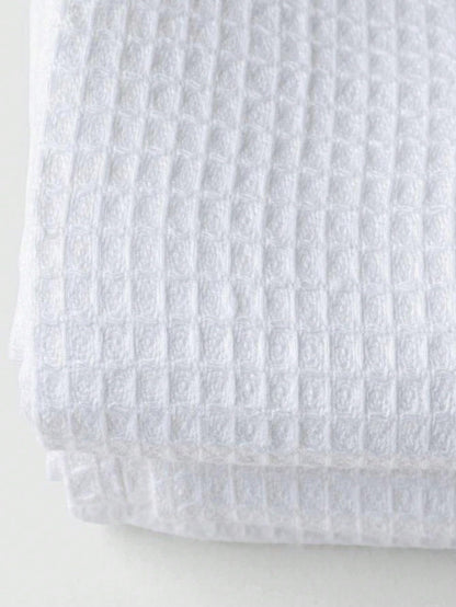 SCCFMM 10 Pack Sublimation Blank White Towels Waffle Weave Kitchen Towels Blanks Microfiber Dish Drying Towel for DIY Heat Transfer 16x24 Inch