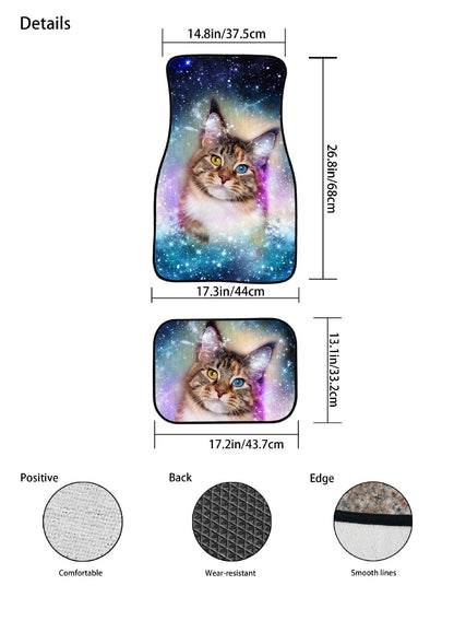 Sublimation Blank Neoprene Car Seat Cover and Car Mats Personalized Sublimation Mats Comfortable Car Floor Cushion Universal Fit 1 Set 4 pcs