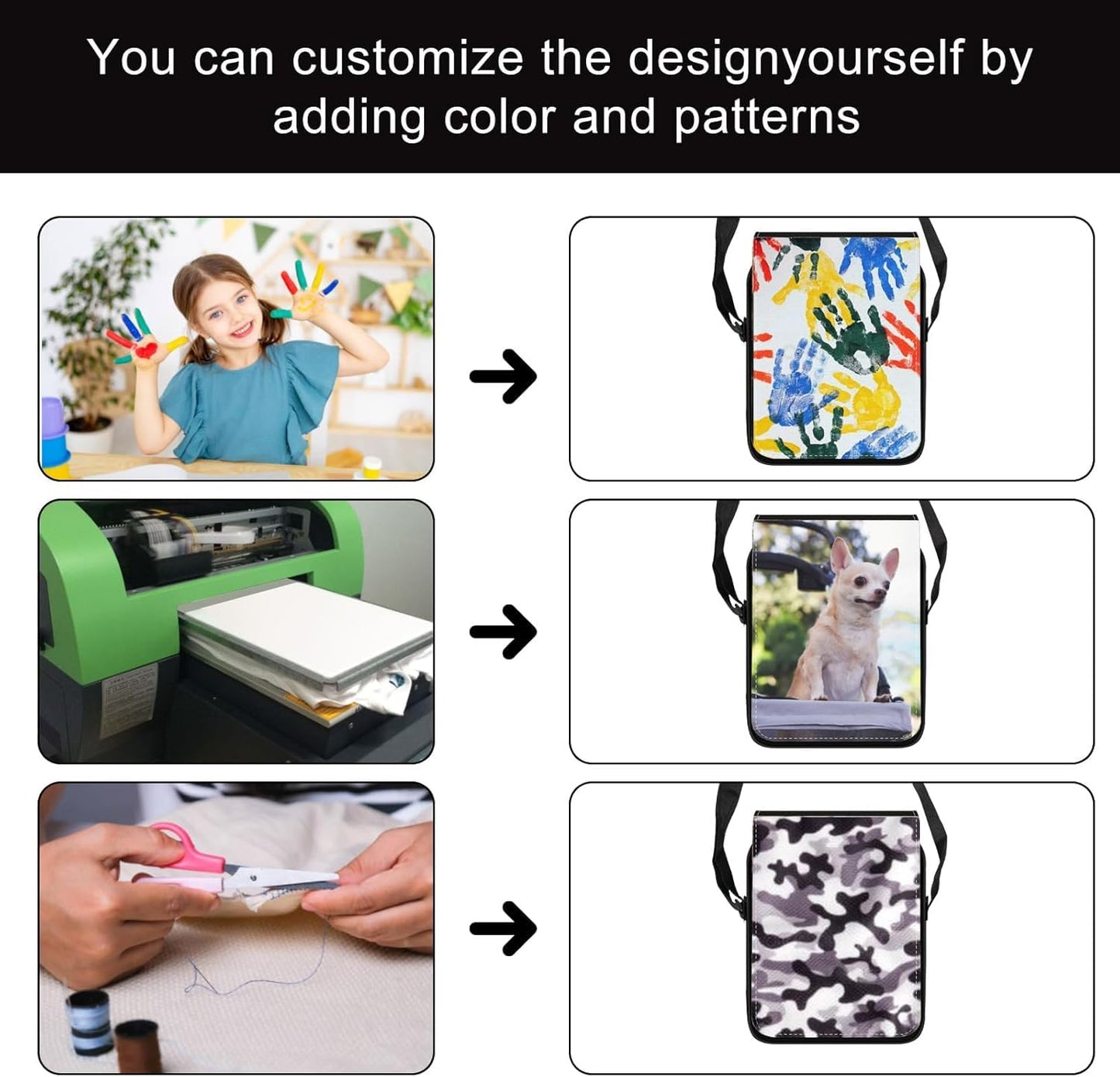 SCCFMM 5 Pcs Sublimation Blanks Larger Capacity Shoulder Bag Sublimation 15inch Shoulder Bag Crossbody Bag DIY Heat Transfer Print Sublimation Bags for Men Adults Children Father's Day Gifts