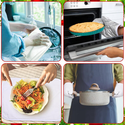 20 Pieces Blank Sublimation Neoprene Oven Glove DIY Heat Transfer Print Heat Resistance Oven Gloves for DIY Kitchen Dining Room Accessories