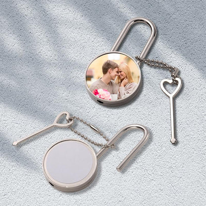 15 Set Sublimation Blank Safety Locks Chest Padlock Mini Locker Small Jewelry Boxes Locker Sublimation Diary Lock Backpack Lock Mini Padlock with Key Metal for DIY Heat Transfer Print