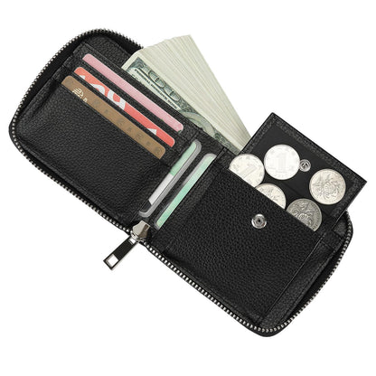 SCCFMM 10 Pieces Sublimation Wallet Blank Leather Men's Women's Zipper Card Holder Organizer Bag Coin Purse DIY Heat Transfer Crafts For Father's Day