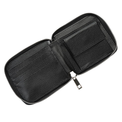 SCCFMM 10 Pieces Sublimation Wallet Double Side Blank Pu Leather Men's Women's Zipper Card Holder Organizer Bag Coin Purse DIY Heat Transfer Print Crafts For Father's Day