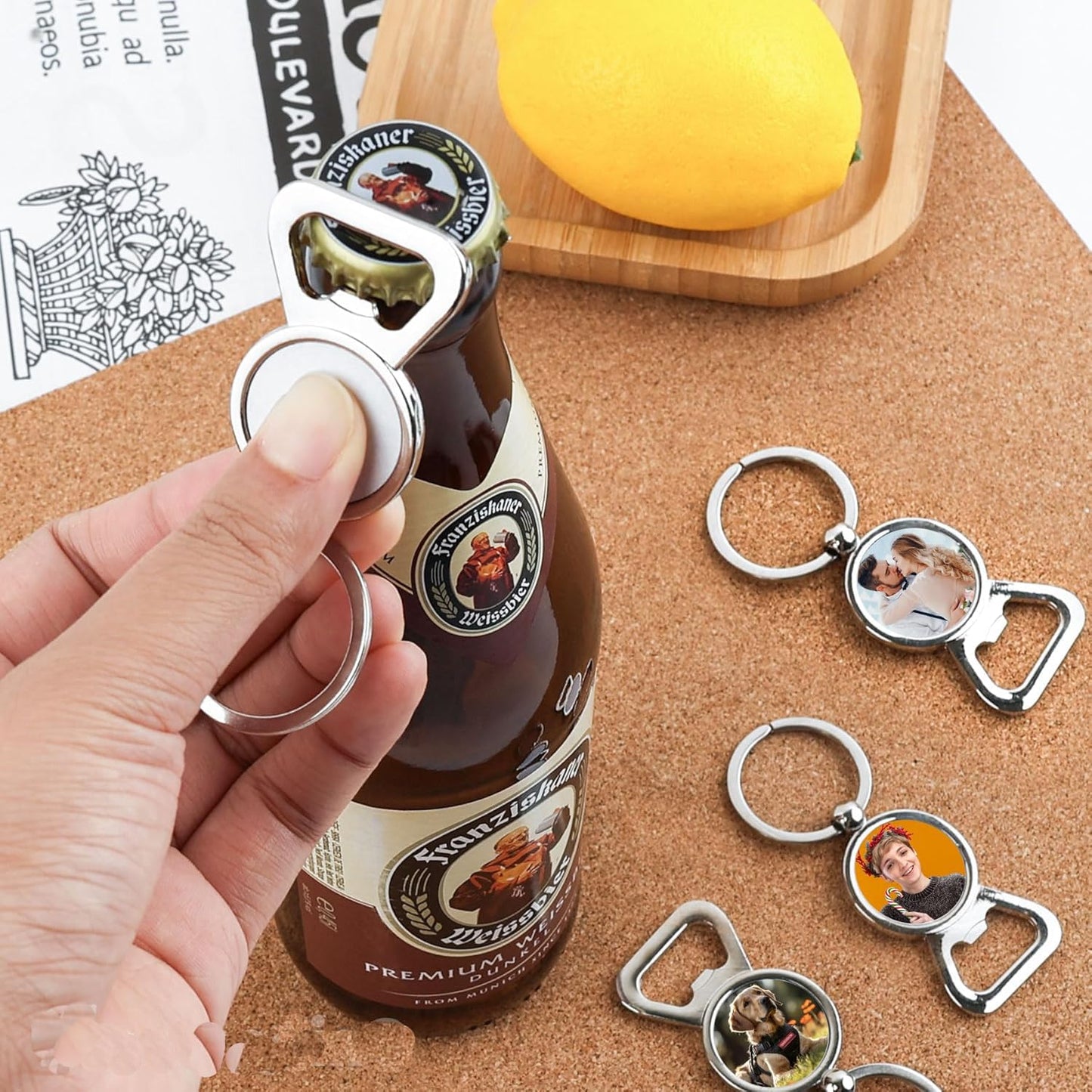 50 Pack Sublimation Blanks Bottle Opener With Keychains Heart Shaped Bottle Opener Metal Keychains Blank Key Rings for DIY Heat Transfer Print