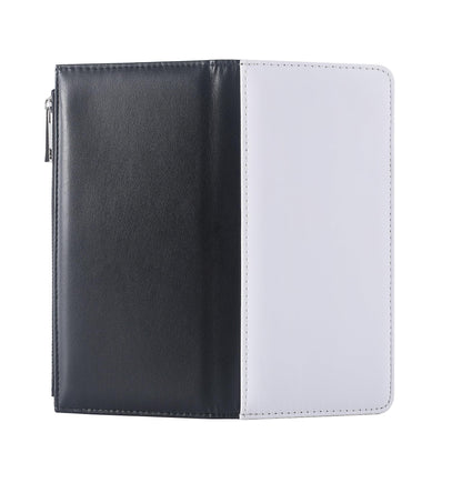 SCCFMM 5 pieces Sublimation Blank Long Coin Purse Larger Capacity Women Zipper Wallet PU Leather Coin Credit Card Holder Travel Bag For Diy Crafts Heat Transfer Print