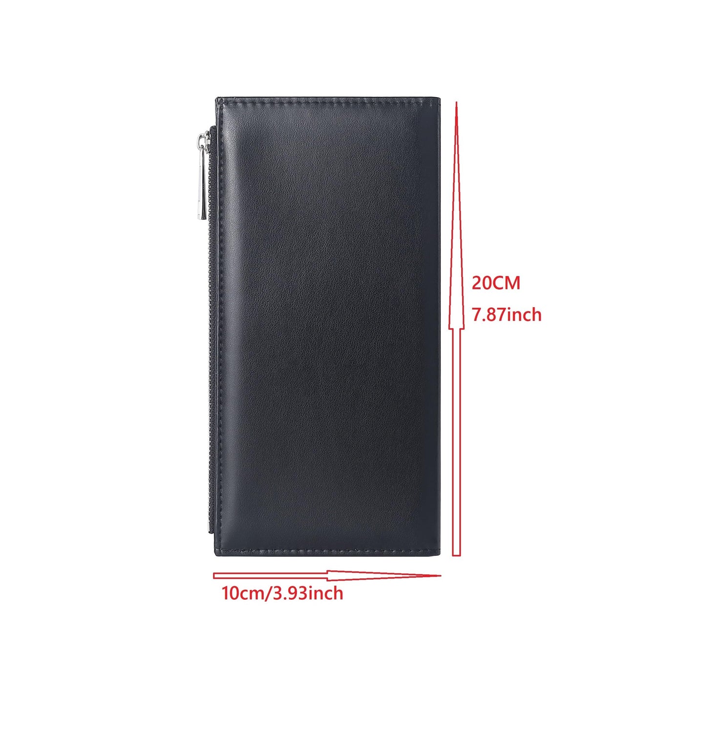SCCFMM 5 pieces Sublimation Blank Long Coin Purse Larger Capacity Women Zipper Wallet PU Leather Coin Credit Card Holder Travel Bag For Diy Crafts Heat Transfer Print