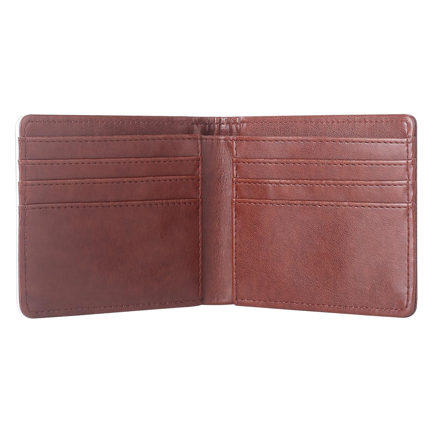 SCCFMM 10 Pieces Sublimation Blanks Brown Color Wallets for Men Card Holder Gifts Wallets DIY Heat Transfer Sublimation Print Wallet DIY Craft for Father's Day