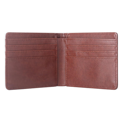 SCCFMM 10 Pieces Sublimation Blanks Brown Color Wallets for Men Card Holder Gifts Wallets DIY Heat Transfer Sublimation Print Wallet DIY Craft for Father's Day