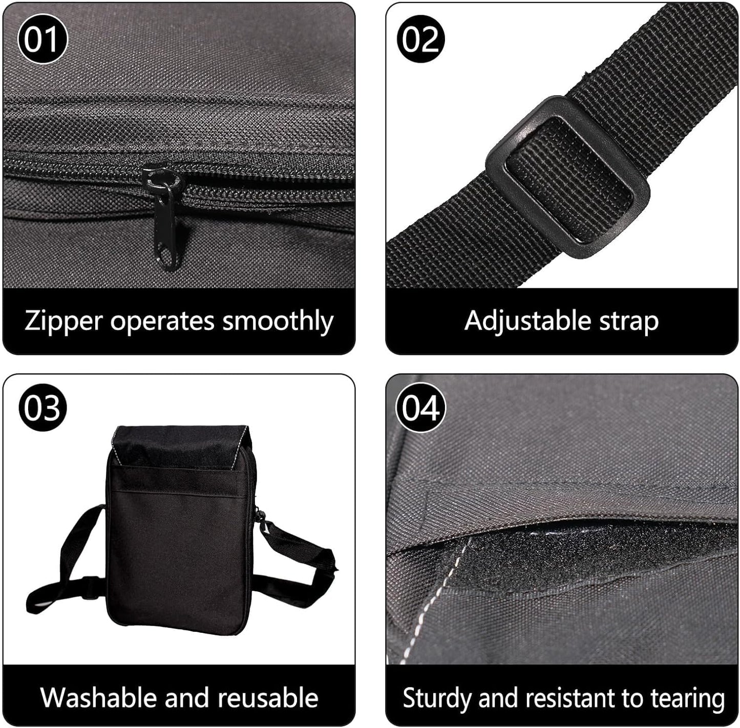 SCCFMM 5 Pcs Sublimation Blanks Larger Capacity Shoulder Bag Sublimation 15inch Shoulder Bag Crossbody Bag DIY Heat Transfer Print Sublimation Bags for Men Adults Children Father's Day Gifts