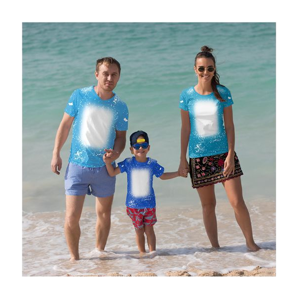 New Heat Sublimation Blank Printed Round neck Tie-dye T-shirt Men/Women Unisex Fashion Casual T Shirt Harajuku Streetwear Tops