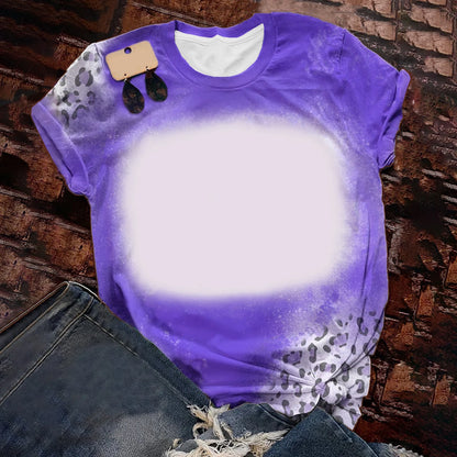Woman T-Shirts Soft Cute Candy Color Loose Tee Tops Polyester Tee shirts Sublimation Blank Short Sleeve For Heat Tranfer Print
