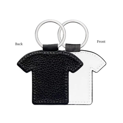 20pcs PU Keychain Key Rings PU Leather Keychain Sublimation Blanks Keyring Small Gifts for Women Car Bag Accessaries DIY Logo