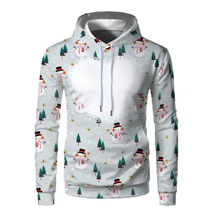 Sublimation Hoodies Blanks 100% Polyester Sweatshirt Pullover Wholesale Loose Clothes for Heat Transfer Print