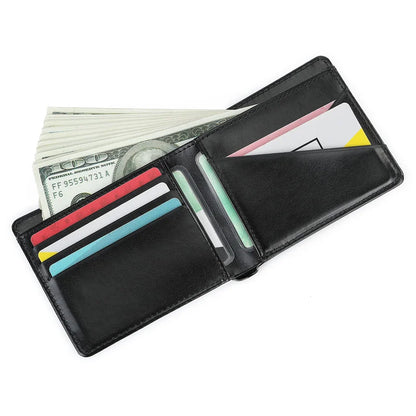 10pcs PU Leather Sublimation Blank  Hand Bag Wallet Clip Purse Multi Card Holder with Pocket  for Men and Women Gift