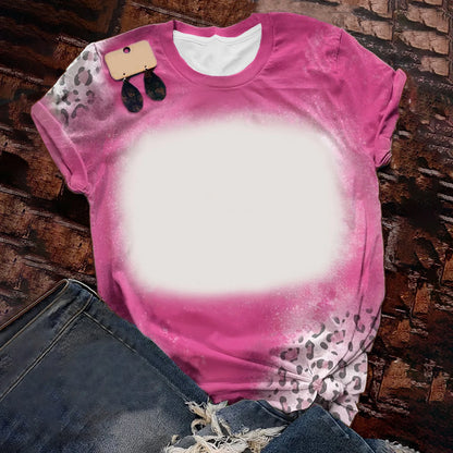 Woman T-Shirts Soft Cute Candy Color Loose Tee Tops Polyester Tee shirts Sublimation Blank Short Sleeve For Heat Tranfer Print
