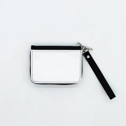 10pcs New Design PU Leather Coin Purse Change Bag With Wristband Sublimation Blank Small Wallet For Heat Transfer Print Festival Gift