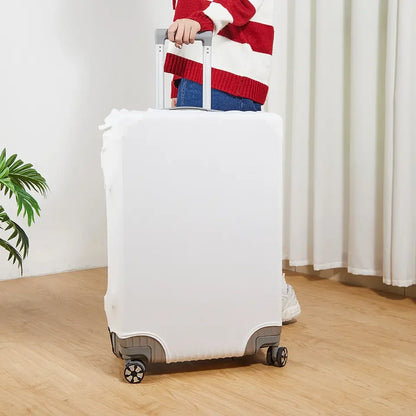3pcs Sublimation White Blank Polyester Travel  Accessories Luggage Cover Suitcase Protector for Customize Diy Photo Printing